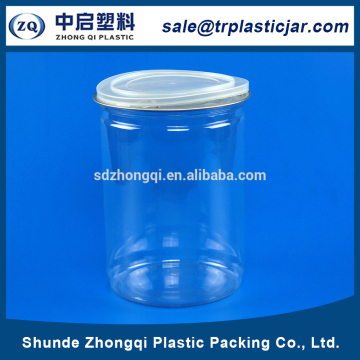 2017 free sample round shape 2000ml PET Can with PET easy open cap