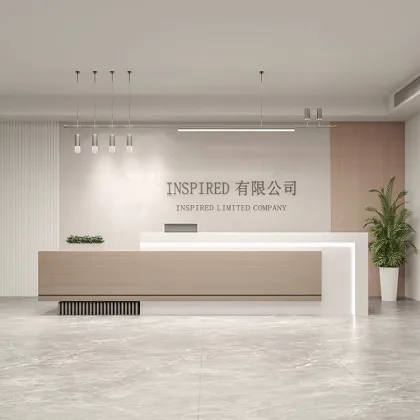 Modern 5 Star Hotel Reception Desk Size - Contemporary Office Executive Reception Desk