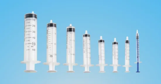 disposable three part syringe