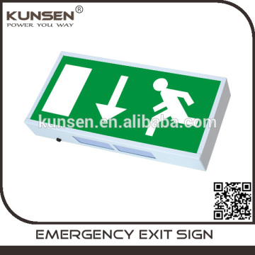 Wholesale IP20 rating rechargeable 3.6V back battery emergency exit sign board