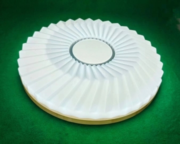 Lampu siling akrilik warna dua borong 300mm 400mm 500mm