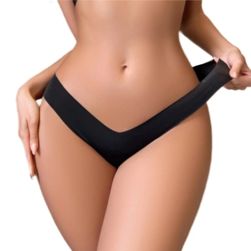 Plus Size Ice Silk Seamless Panties: Women's Sexy Lingerie and Briefs