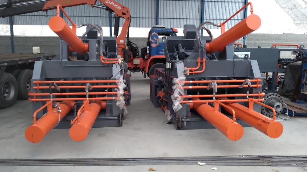 Hydraulic Scrap Metal Baling Equipments With Push-out bale