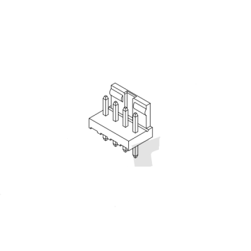 Pitch de 2,50 mm 180 ° Série de conector de wafer AW2507V-XP