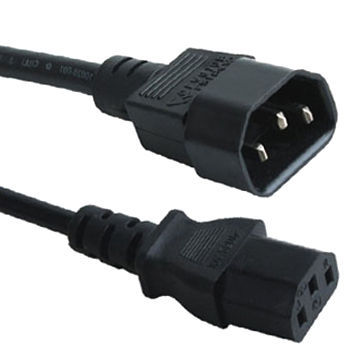 Power Cord Cable, UL- and CE-certified, Compliant with RoHS Directive, Available in White Color