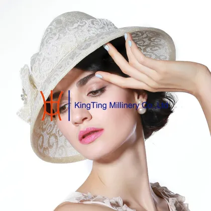 Sinamay ascot hats for women