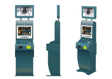 Photo Printing, Card Dispenser Machine Tft Lcd Monitor Dual Screen Kiosk