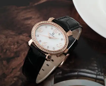 Quartz watch womens' watch stainless steel