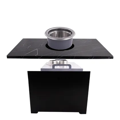 Commercial hot pot long table