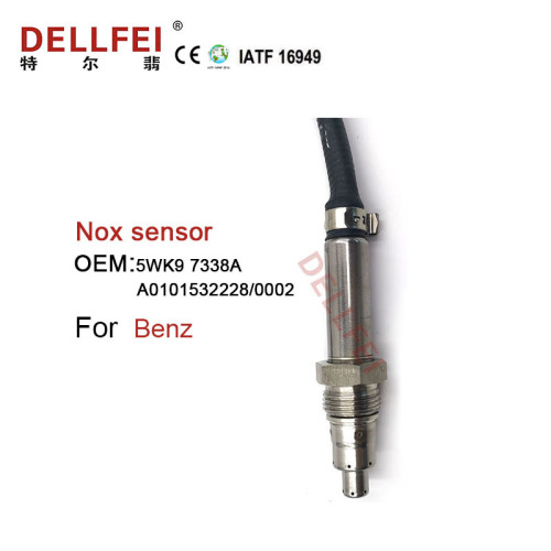 Benz 12V Sensor de oxigênio de nitrogênio 5wk9 7338a A0101532228/0002