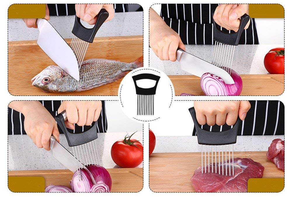 Stainless Steel Onion Cutter Slicer Chopper Tools