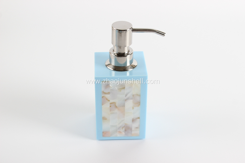 Star Hotel Resin Soap Pump with River Shell