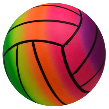 Rainbow PVC toy balls beach balls wholesale promotional inflatable pvc ball for kids