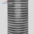 Tubes à écran de fil de coin acier inoxydable