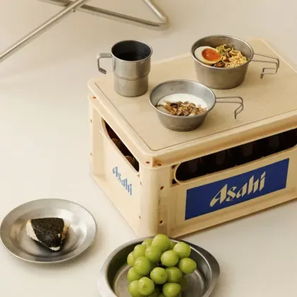 Stainless Steel Outdoor Tableware Set - Portable and Functional