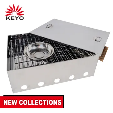 china stainless steel fish smoker box yakitori bbq grill barbecue grill machine