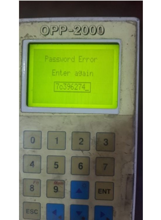 Password Break Service For SMCB-3000CI OPP-2000