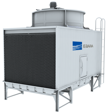 transverse flow cooling tower