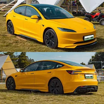 Tesla Model 3 Exterior Modification: Custom Front and Rear Lip Side Skirts