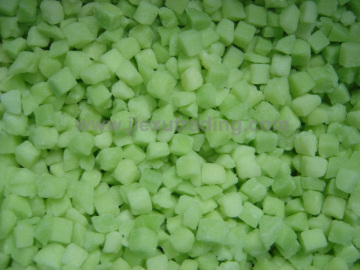 IQF green melon dices