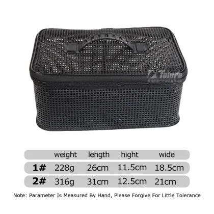 Portable Fish Lure Box: Tolure Custom 316g 228g Multifunctional Iron Bag EVA Fishing Tackle Bag