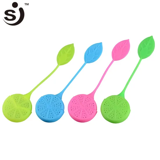 100% Food Grade Tea Bag Lovely Lemon Shape Silicone Tea Infuser