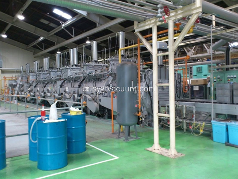 Furno de envelhecimento contínuo a vácuo contínuo de várias câmaras horizontal