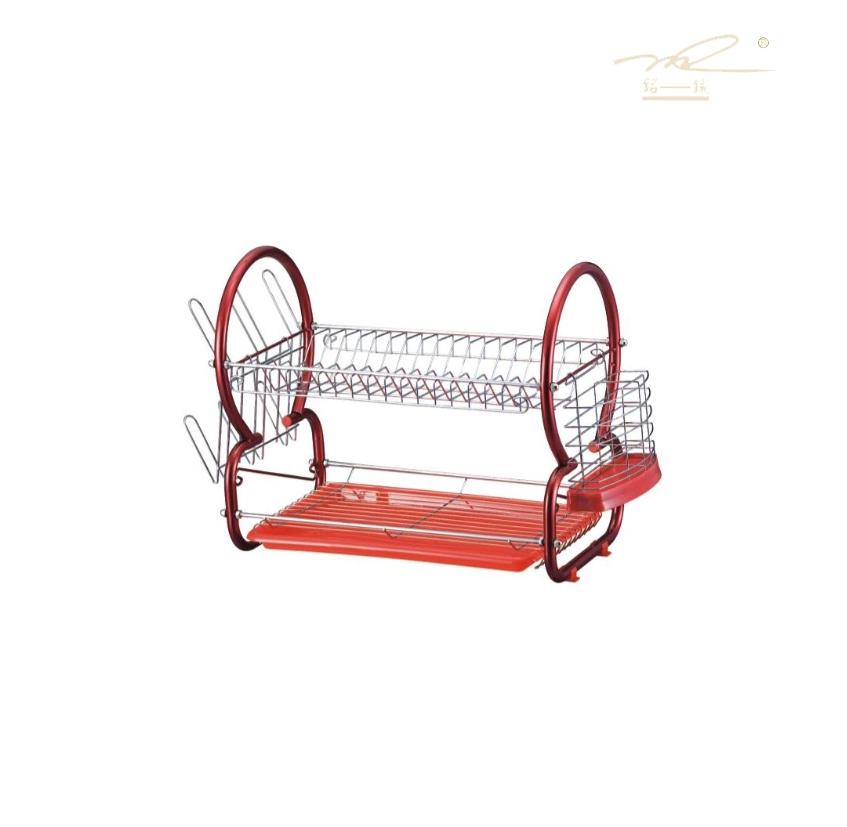 Rust-resistant 2 tier dish drainer