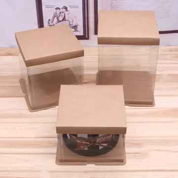 Food grade plastic clear cake box