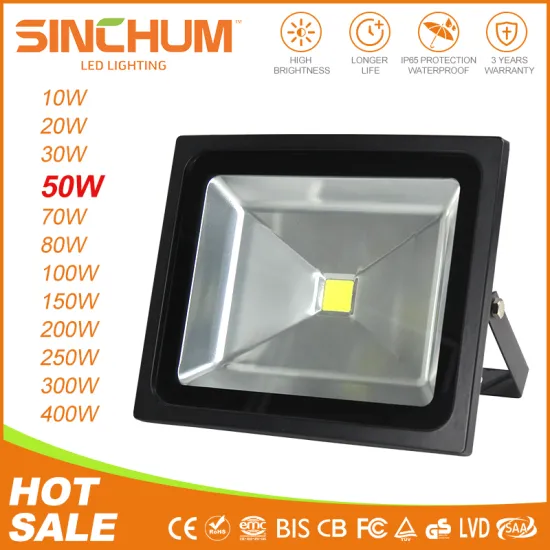 2017 cob aluminum High quality Long lifespan good radiator warranty 3 years ip65 outdoor 50w led flood lights