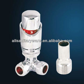 15mm corner chrome thermostat radiator valve