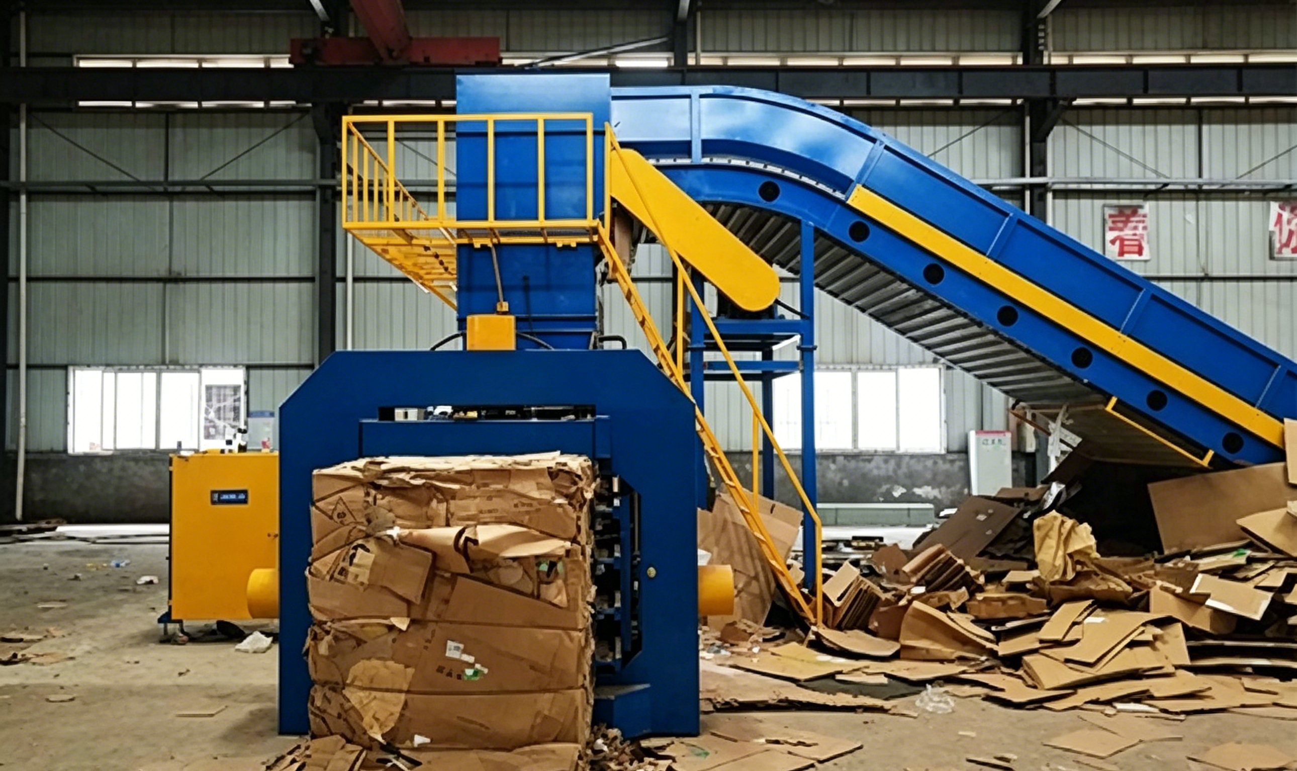 baler machine cardboard