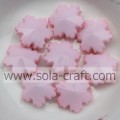 Fits Bracelet DIY Making Authentic Acrylic Pink Beads Snowflake Shinny Women Accessories 14MM