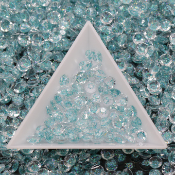 Galaxy Aqua Resin Rhinestones: 3mm, 4mm, 5mm, and 6mm Transparent Flat Back Decorative Stones for Mugs