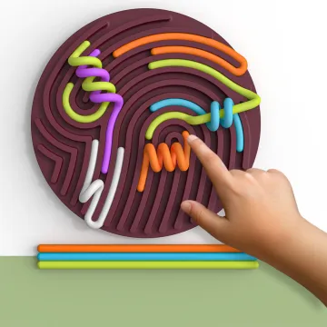 Decompression Double-Sided Quiet Kids Montessori Activity Board: A Sensory Aid for Early Childhood Education