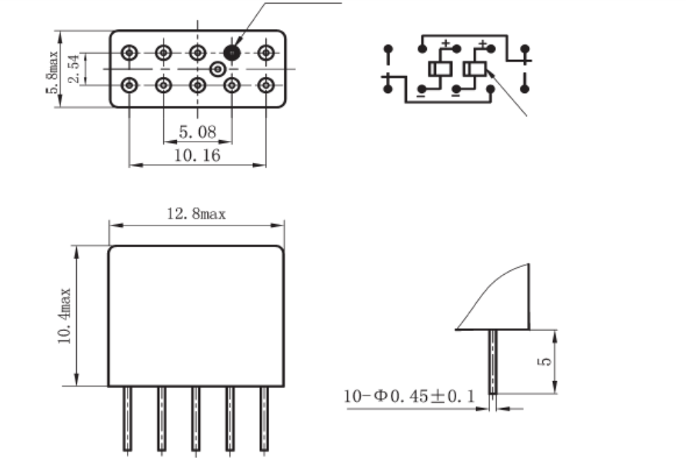 Hermetically Sealed Relay 27V Military Grade DPDT 8Pin Relay JMC-10M