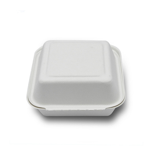 Voedselcontainer dozen wegwerp biologisch afbreekbare bagasse