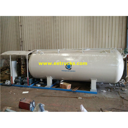 5000 gallon 10T trạm trượt LPG di động