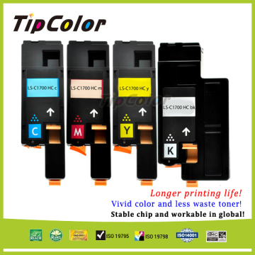Vivid Color Compatible Epson C1700 Yellow Toner Cartridge Epson S050611