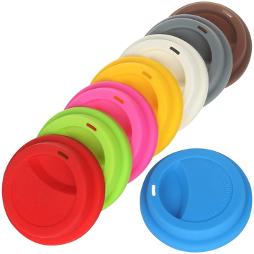 Custom Reusable Silicone Rubber Coffee Mug Tea Cup Lids