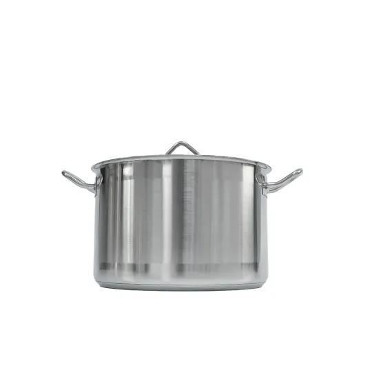 Binaural stainless steel stew pot