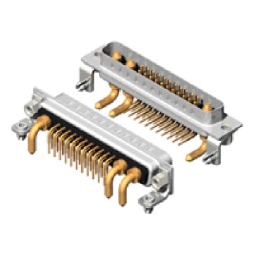 25W3 Ângulo Reto Alta Corrente D-Sub