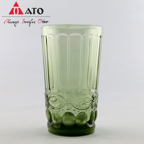 Kitchen Home Romantic Green Water Glasses For Wedding
