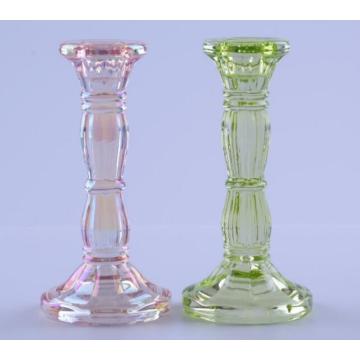 Glass Elegant Candlestick Holder