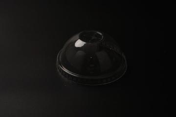 92mm pet dome lid with round hole