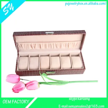 pu leather watch box for men
