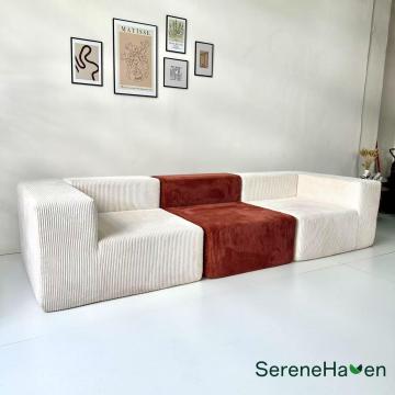 코듀로이 유연한 모듈식 압축 소파 디자인