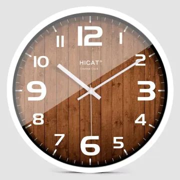 Ready to Ship Quartz Silent Movement Round Simple Modern Metal Wall Clock for Home Office