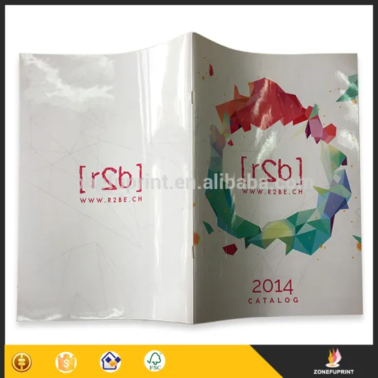 Custom Size Glossy Saddle Stitch Color Brochure Printing Service