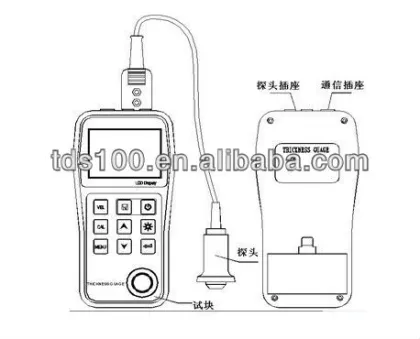 portable digital thickness gauge /handheld ultrasonic thickness meter